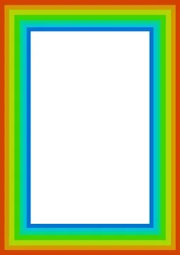 Rainbow frame Stock Illustration