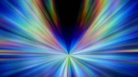 Rainbow Funnel Light Fan Stock Footage 340297374