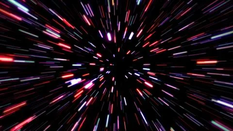 Rainbow Galaxy Rays Lights Colored Explosion Sunbust Abstract Background Stock Illustration