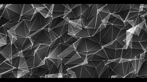 Rainbow Geometric Particles 03. Video stock 296094872