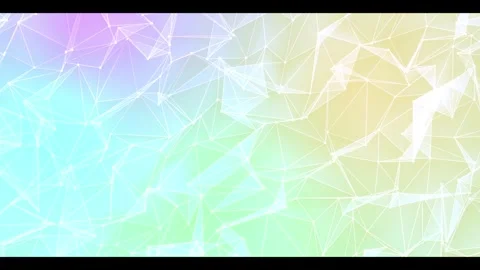 Rainbow Geometric Particles 06. Video stock 296095271