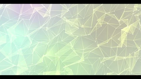 Rainbow geometric particles. Stock Footage 296094471