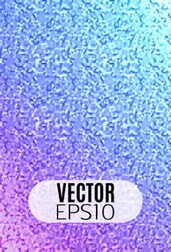 Rainbow geometric triangle mosaic backdrop. Stock Illustration