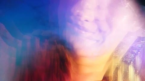 Rainbow girl Stock Footage 130950174