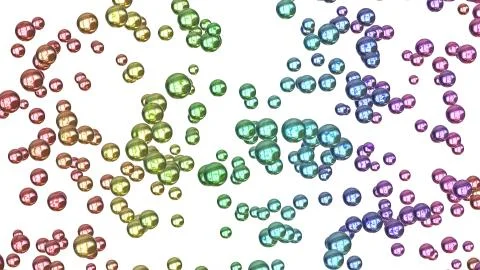 Rainbow glass marbles Stockillustratie