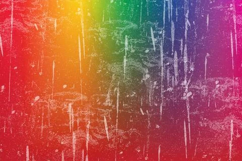 Rainbow gradient background with distressed grunge texture Stock Illustration