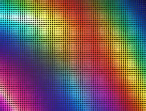 Rainbow gradient background. Dot pattern. Vector Stock Illustration