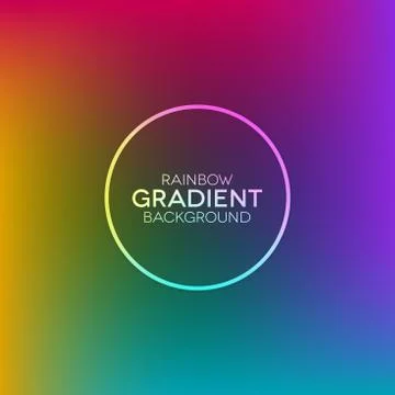 Rainbow gradient background with ring shape Stock Illustration