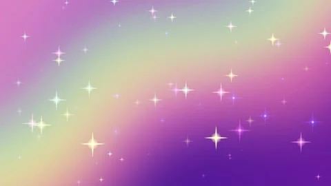 Rainbow Gradient Background with Sparkling Stars. Stock Footage 329929116