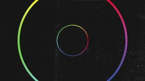 Rainbow Gradient Echo with Textured Background Stock Footage 151098223