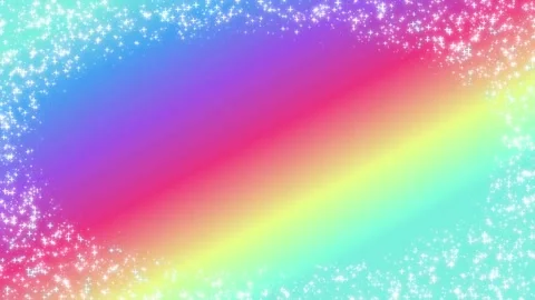 Rainbow Gradient Glitter Frame Background with Center Text Space Stock Footage 341657292