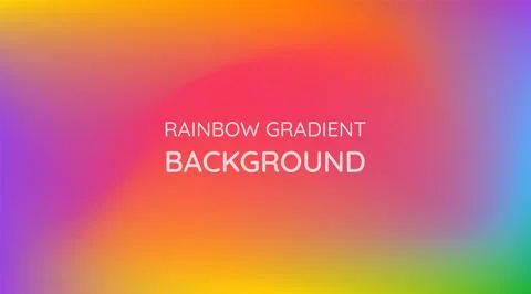 Rainbow gradient horizontal blurry background. Stock Illustration