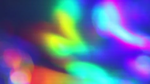 Rainbow gradient. Northern Lights effect.Multicolored light reflections Stock Footage 337246388