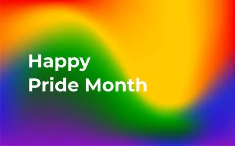 Rainbow gradient. Pride month. Colorful LGBT banner Illustrazione stock