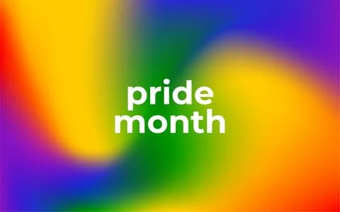 Rainbow gradient. Pride month. Colorful LGBT banner Stock Illustration