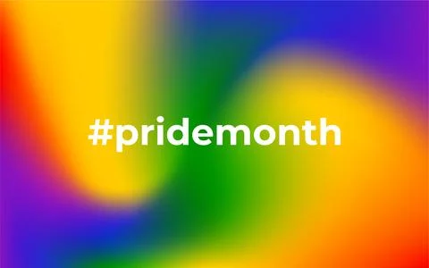 Rainbow gradient. Pride month. Colorful LGBT banner Illustrazione stock