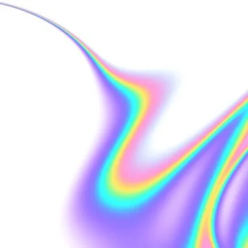 Rainbow gradient segment isolated on transparent background, Overlay gradient Stock Photos