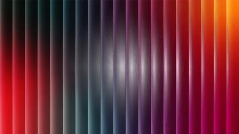 Rainbow Gradient Vertical Lines Abstract Background with Depth and Motion Stock Illustration