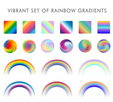 Rainbow Gradients Ilustración de archivo