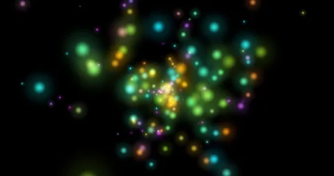 Rainbow Green Nebula Stock Footage 113201589