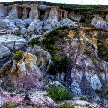 A Rainbow in the Ground Stock-Fotos
