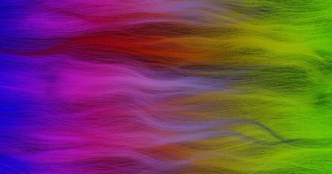 Rainbow hair. Abstract background. Desktop wallpaper 3d illustration Illustrazione stock