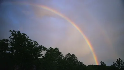 Rainbow Half Double Stock Footage 115643016