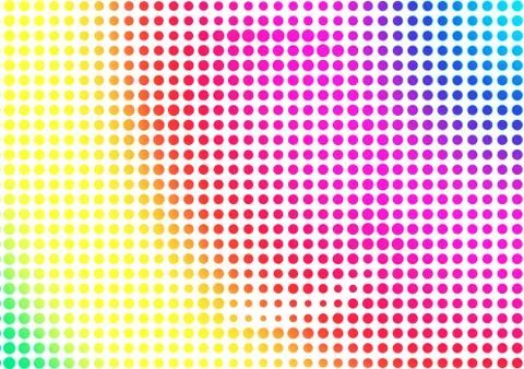 Rainbow halftone abstract background Stock Illustration