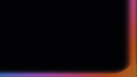 Rainbow halftone dot grid cross and border animation Stock Footage 335933684