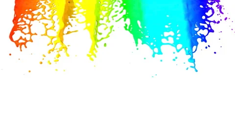 Rainbow HD 1080, Loopable. Alpha. Stock Footage 1129257