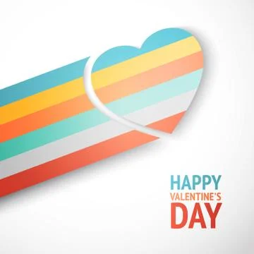 Rainbow heart Stock Illustration