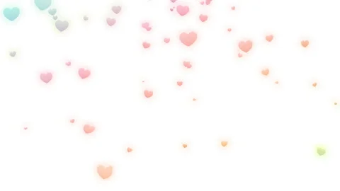 Rainbow heart particle effect Video stock 145977992