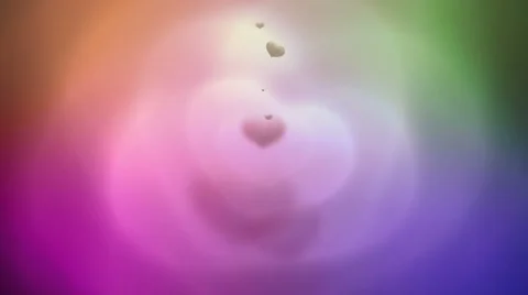 Rainbow Hearts Motion Background Video stock 60617565