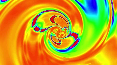 Rainbow Heatwave Swirls Texture Motion Graphics Abstract Animation 스톡 동영상 290085206