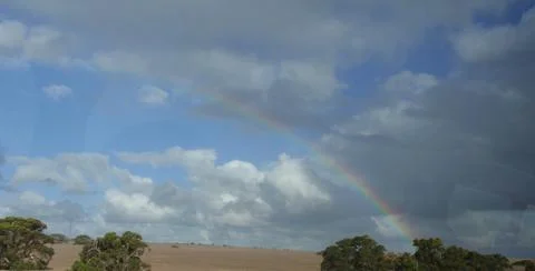 Rainbow in the Horizon Stock Photos