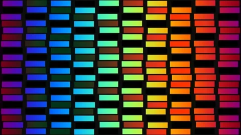 Rainbow Horizontal Tile Pattern Seamless Flow Stock Footage 334764409