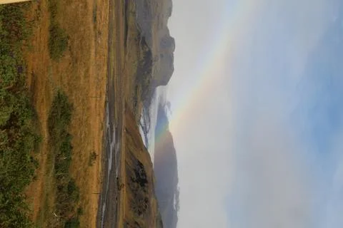 Rainbow in iceland Stock Photos