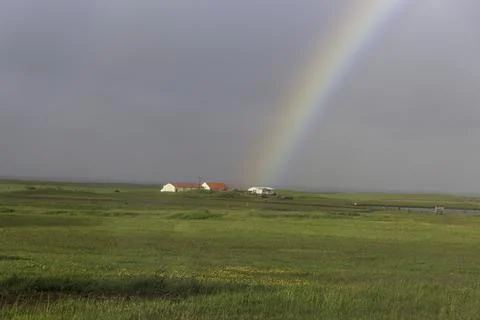 Rainbow in Iceland Stock Photos