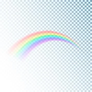 Rainbow icon. Colorful light and bright design element for decorative Stock Illustration