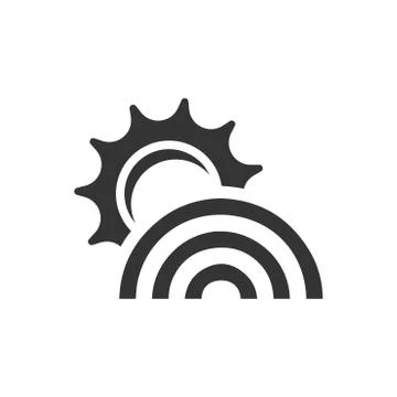 Rainbow Icon Illustrazione stock