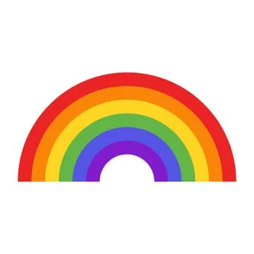 Rainbow icon Stock Illustration