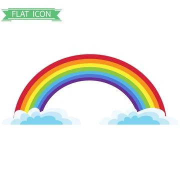 Rainbow icon 스톡 일러스트