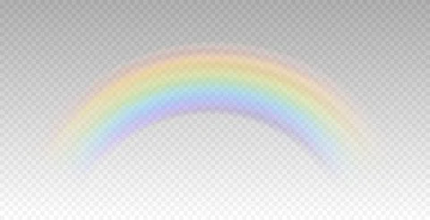 Rainbow icon, rainbow.Raindrops on transparent background. Storm with rain and Stock Illustration