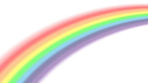 Rainbow icon realistic isolated white background Stock Illustration