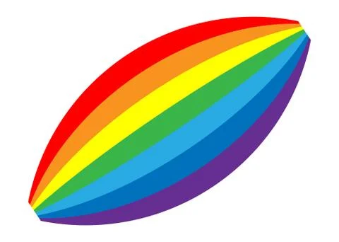 Rainbow icon. Shape cartoon isolated on white background. Colorful light and  Stock Illustration