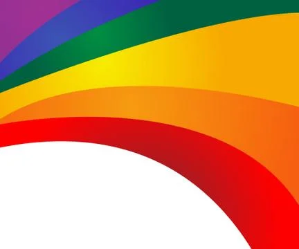 Rainbow icon vector, logo illustration Stock Illustration