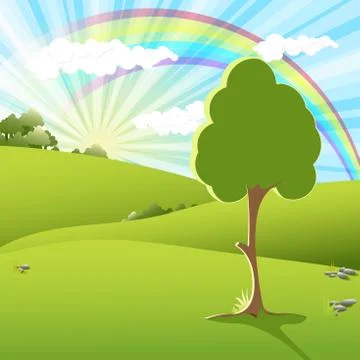 Rainbow Stock Illustration