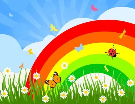 Rainbow Stock Illustration