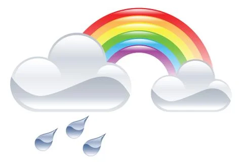 Rainbow illustration Illustrazione stock