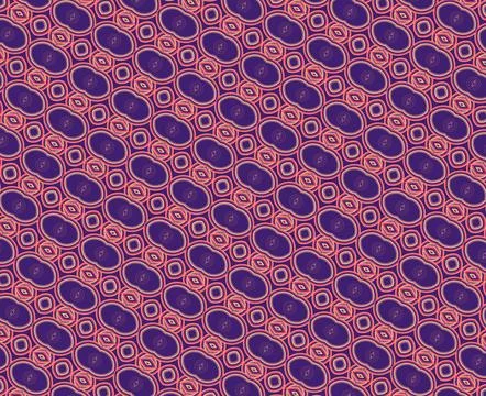 Rainbow-inspired line motif single-line repeat pattern in eerie sunset, blo.. Stock Illustration